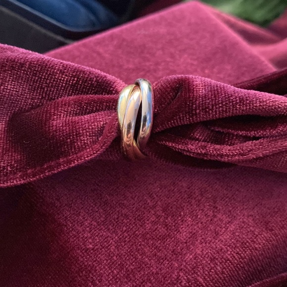Cartier  18k trinity 3 tone gold , small ring - Picture 11 of 12